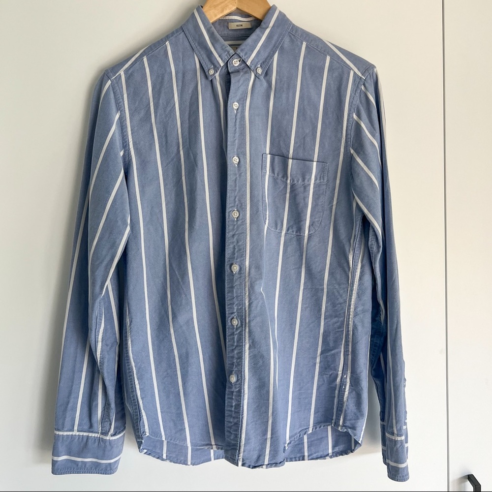 J. Crew Slim Striped Oxford Shirt, Small